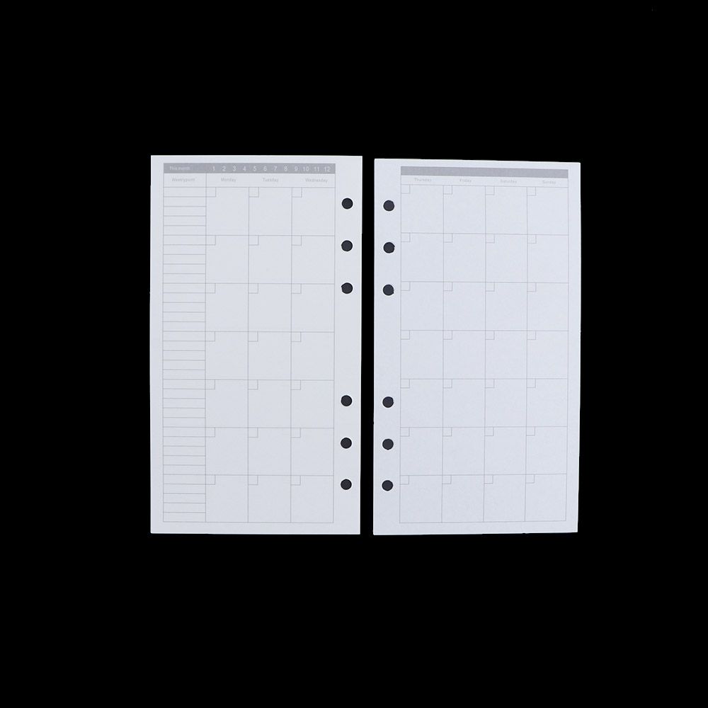 A5 Spiral Dotted Grid Notebook - Ricambio Fogli Interni per Raccoglitore a