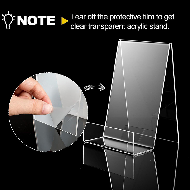 Clear Acrylic Book Stand Holder - Espositore in acrilico trasparente da 1