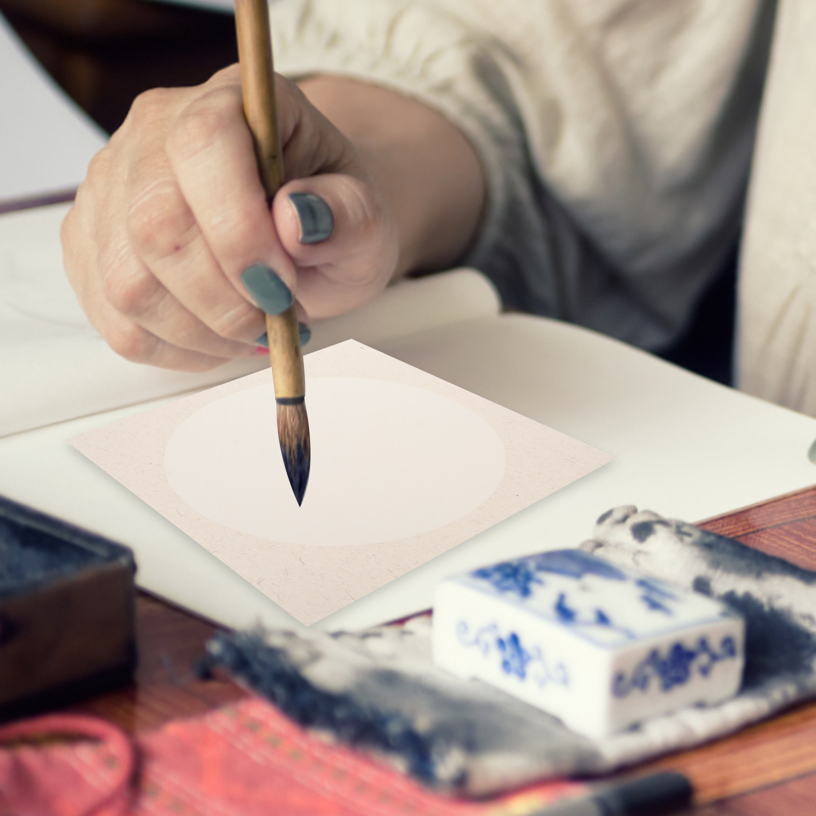 Chinese Calligraphy Practice Book - 10 Fogli di Carta Patinata a