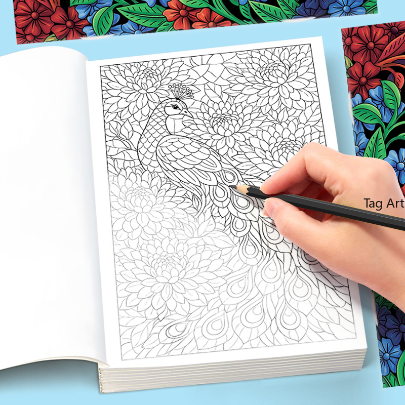 Adult Coloring Book Stress Relief - Libro da colorare per adulti a