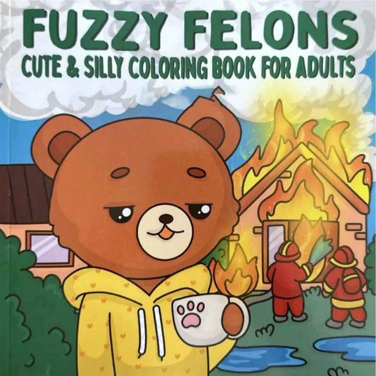 Adult Coloring Book Stress Relief - Libro da colorare per adulti Fuzzy
