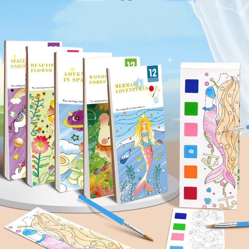 Reusable Water Magic Coloring Book - Bview Art Magic Libro da colorare