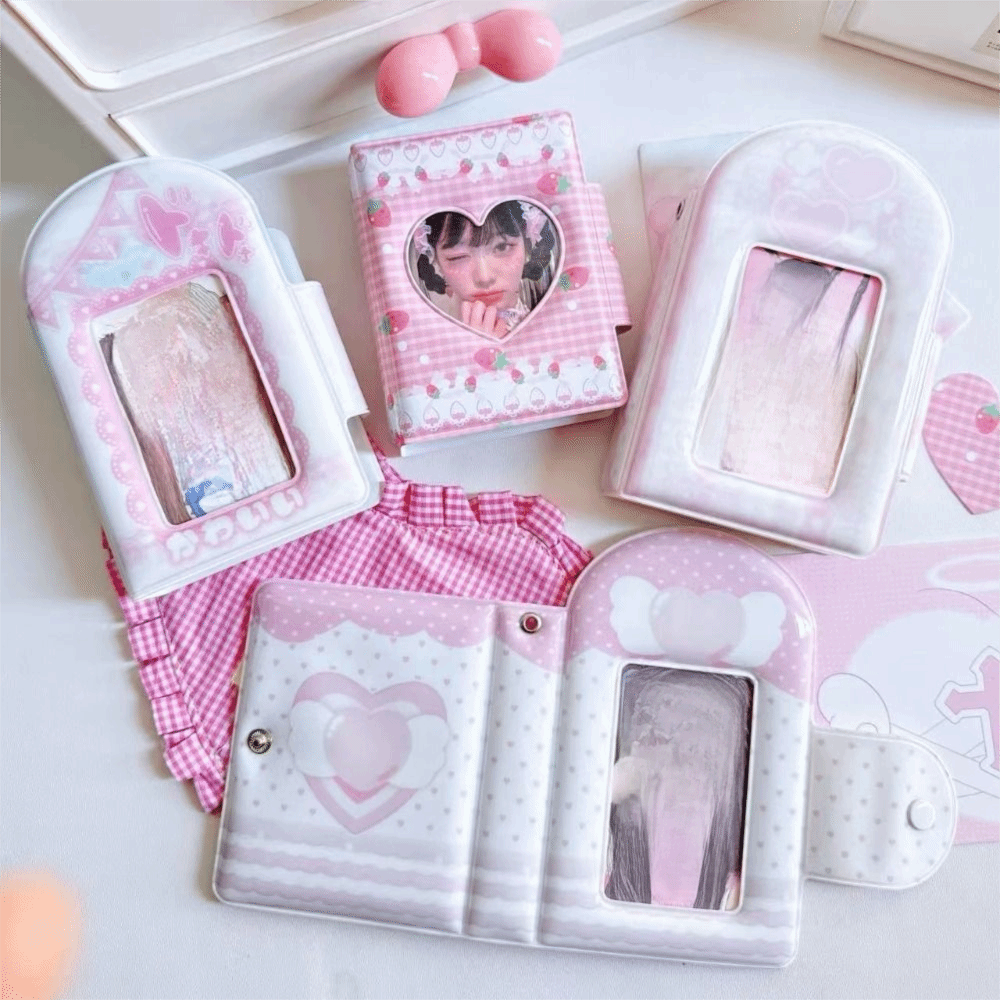 Kpop Photo Card Binder 3 Inch - Album Portafoto Carino da 3 Pollici,
