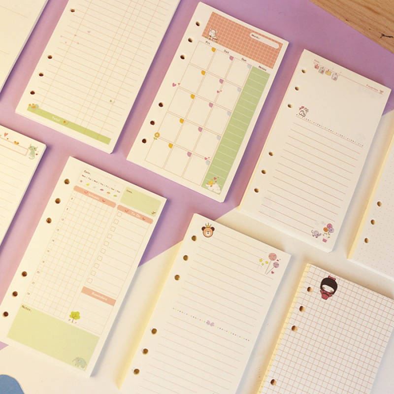 A5 Spiral Dotted Grid Notebook - Ricarica per Quaderno a Fogli Mobili