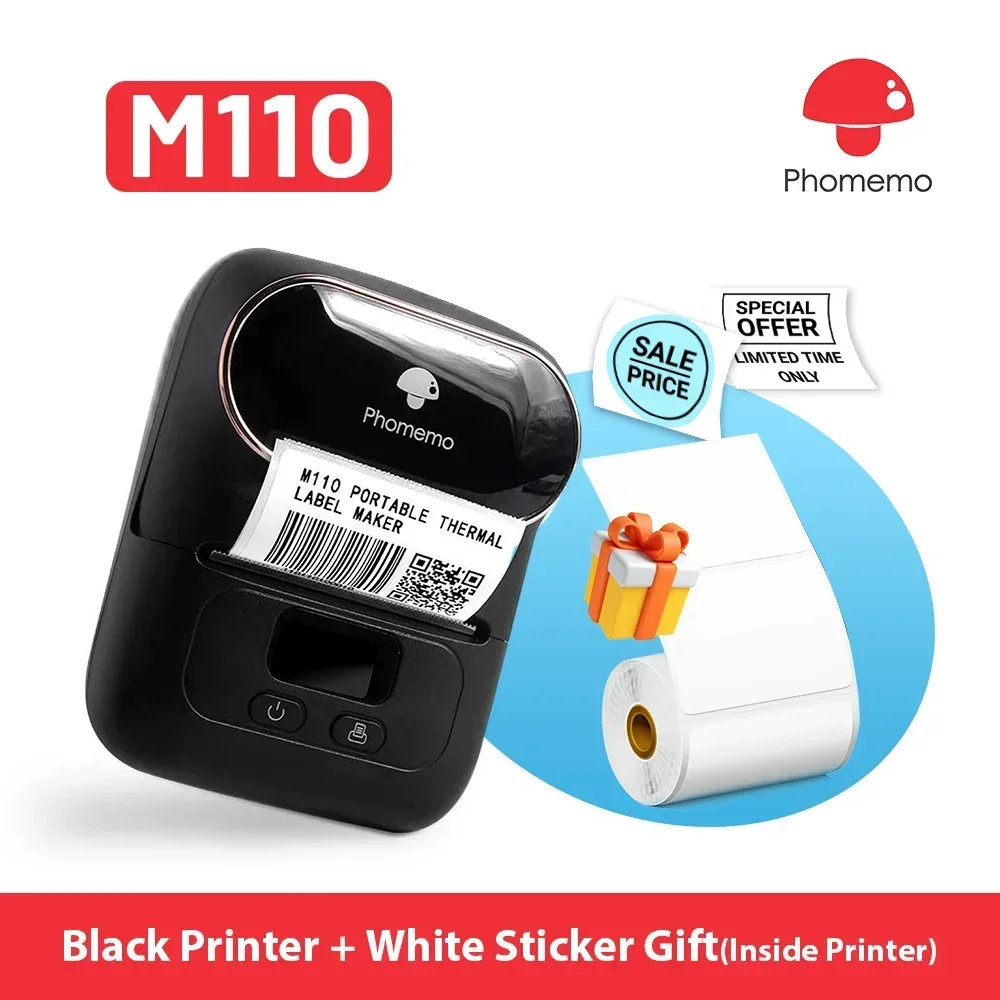 Mini Pocket Thermal Printer Paper Roll - Phomemo M110 Mini stampante portatile stampante