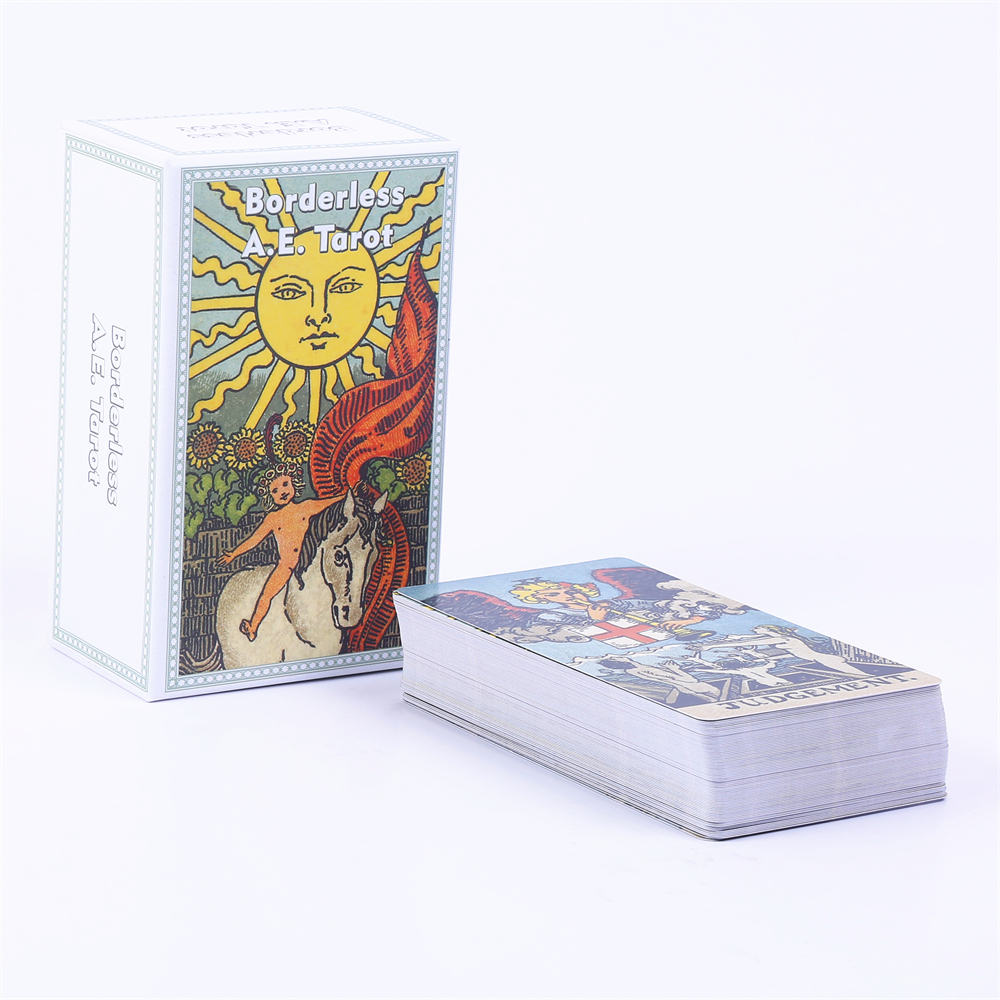 Tarot Deck With Guidebook - 12*7 cm senza bordi AE Mazzo