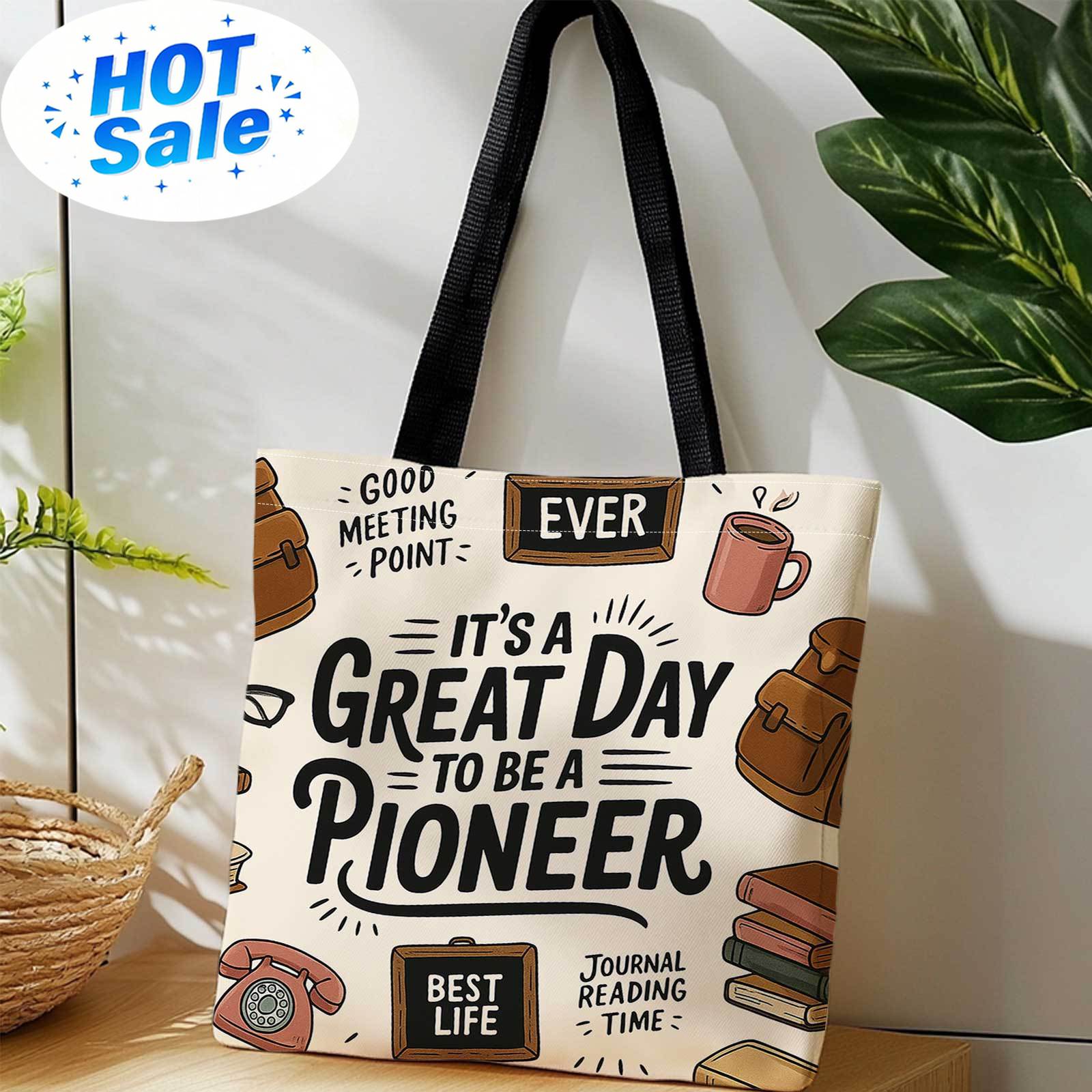 Books - Una borsa tote con stampe su