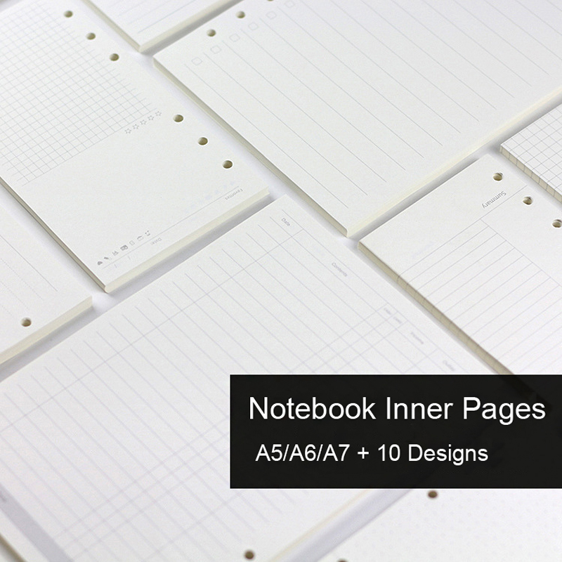 A5 Spiral Dotted Grid Notebook - A5 A6A7 45 fogli di ricarica