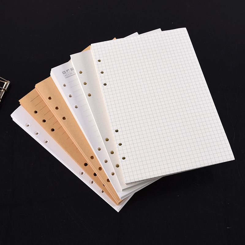 A5 Spiral Dotted Grid Notebook - A5 A6 A7 Nero Craft Bianco