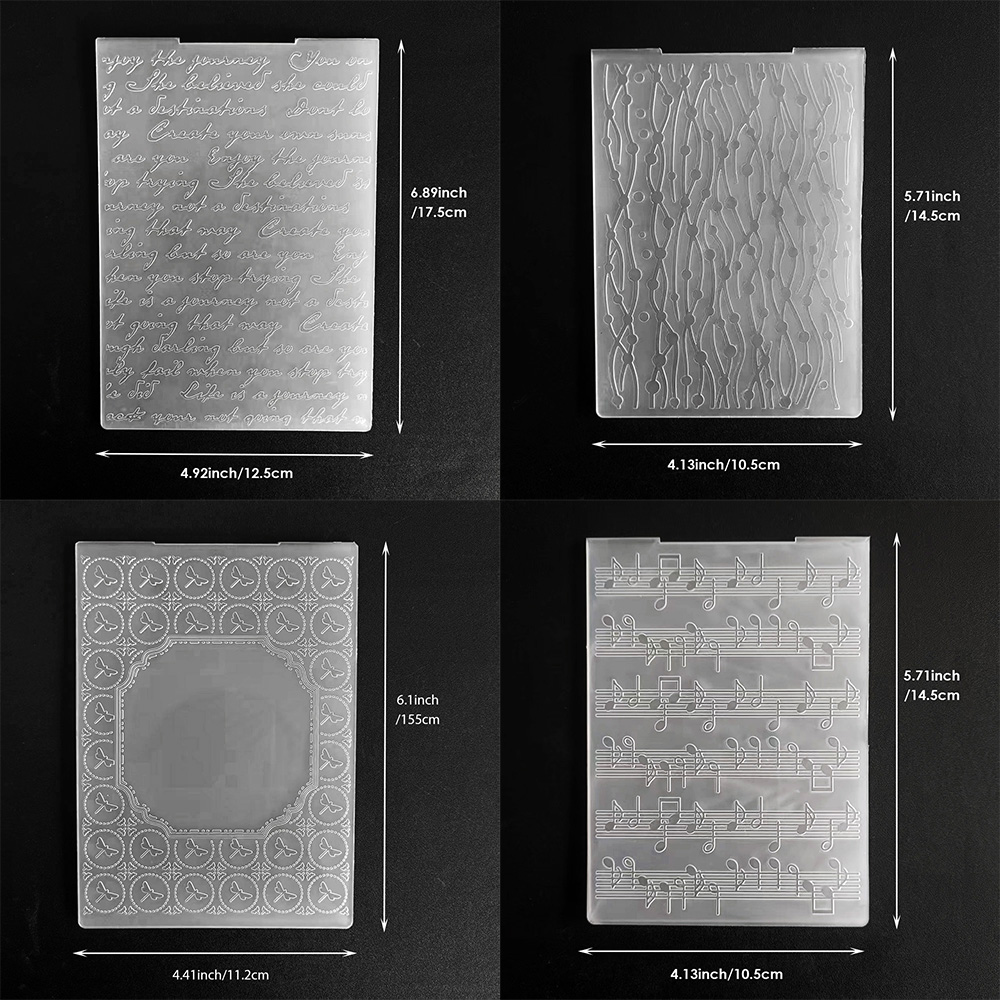 Blank Sheet Music Notebook - Cartelle per embossing 2D/nota musicale per