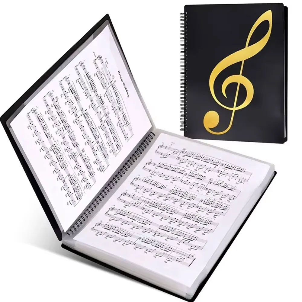 Blank Sheet Music Notebook - Cartella flessibile per spartito musicale per