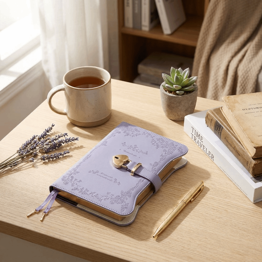 Quaderno con Lucchetto per la  - Vintage Leather Journal Notebook recensione e prezzo