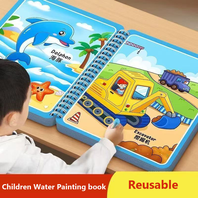 Libro da disegno ad acqua magi - Reusable Water Magic Coloring Book recensione e prezzo