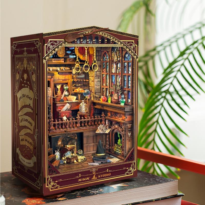 Kit di inserti per scaffali pe - Diy Wooden Book Nook Kit Shelf Insert recensione e prezzo