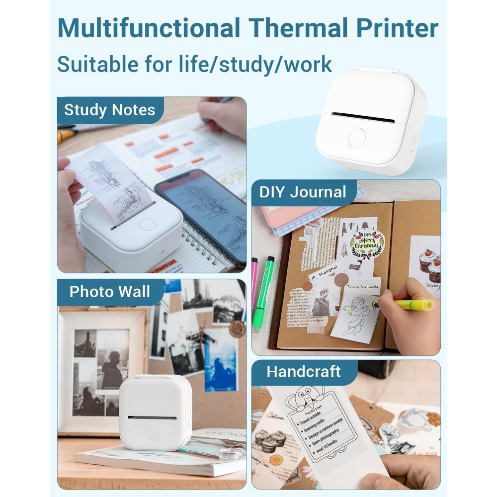 Phommemo T02 stampante termica - Mini Pocket Thermal Printer Paper Roll recensione e prezzo