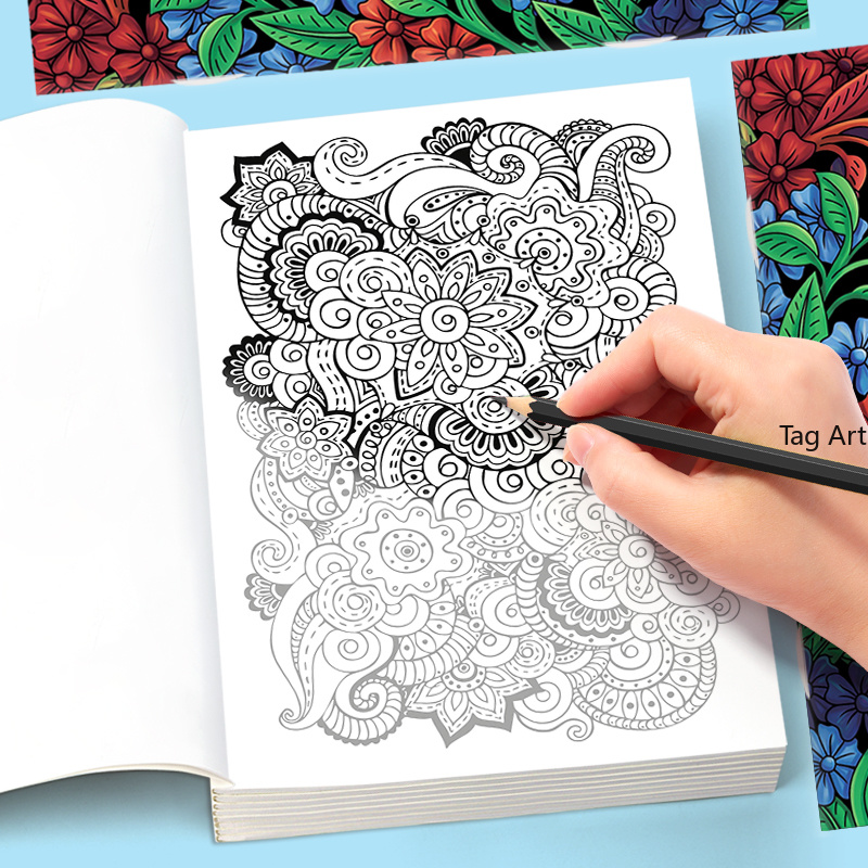 Libro da colorare per adulti a - Adult Coloring Book Stress Relief recensione e prezzo