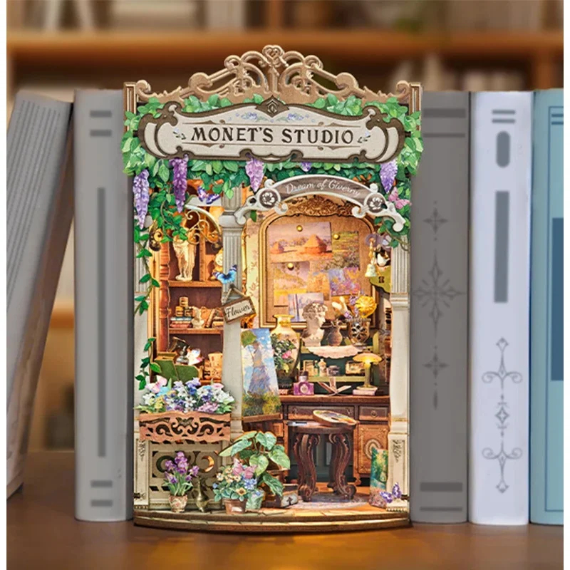 Kit Modello Fai-da-Te in Legno - Diy Wooden Book Nook Kit Shelf Insert recensione e prezzo