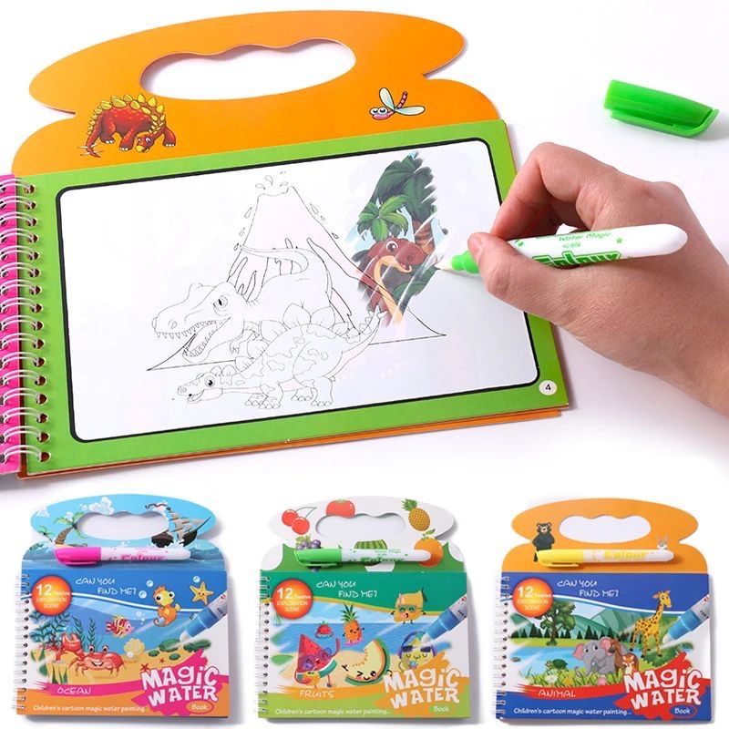 Libro di pittura ad acqua magi - Reusable Water Magic Coloring Book recensione e prezzo