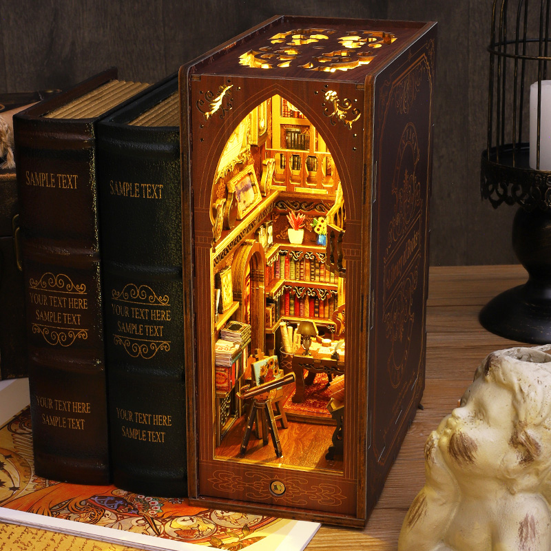 Kit Fai-da-Te per Scaffale a F - Diy Wooden Book Nook Kit Shelf Insert recensione e prezzo