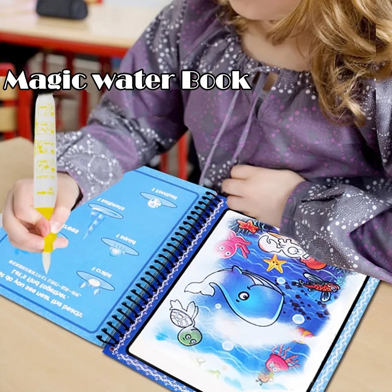 Bambini giocattoli Montessori  - Reusable Water Magic Coloring Book recensione e prezzo