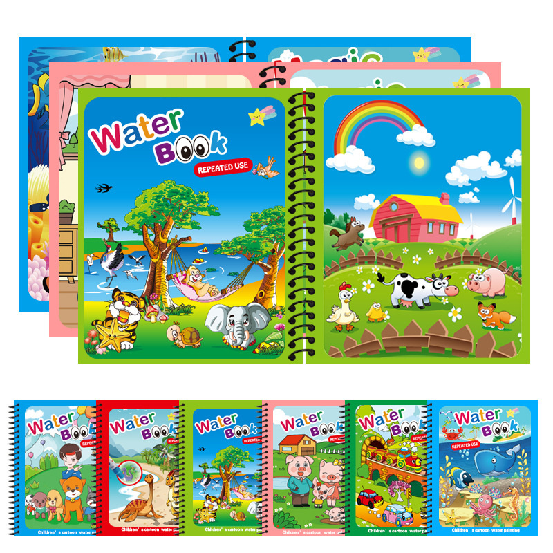 Giocattoli Montessori Libro da - Reusable Water Magic Coloring Book recensione e prezzo