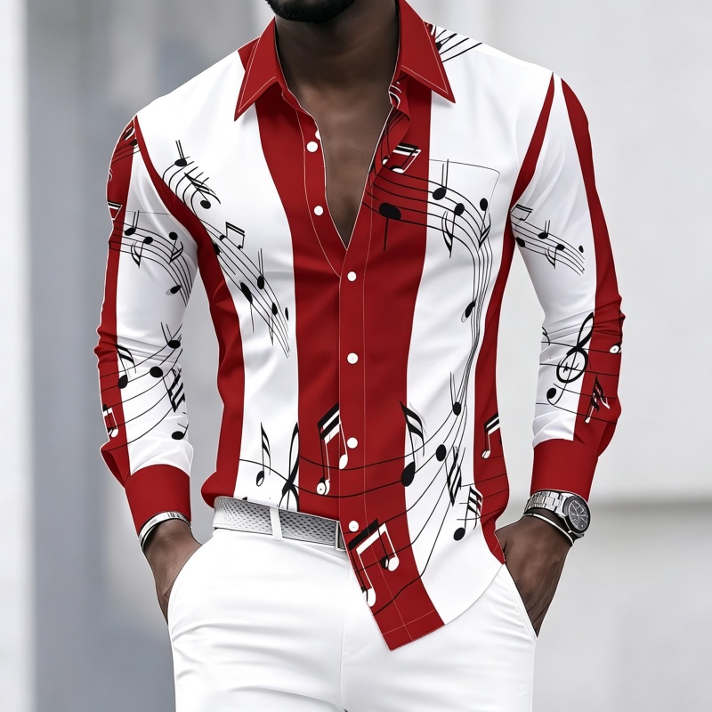 Camicia da uomo con colletto e - Music recensione e prezzo