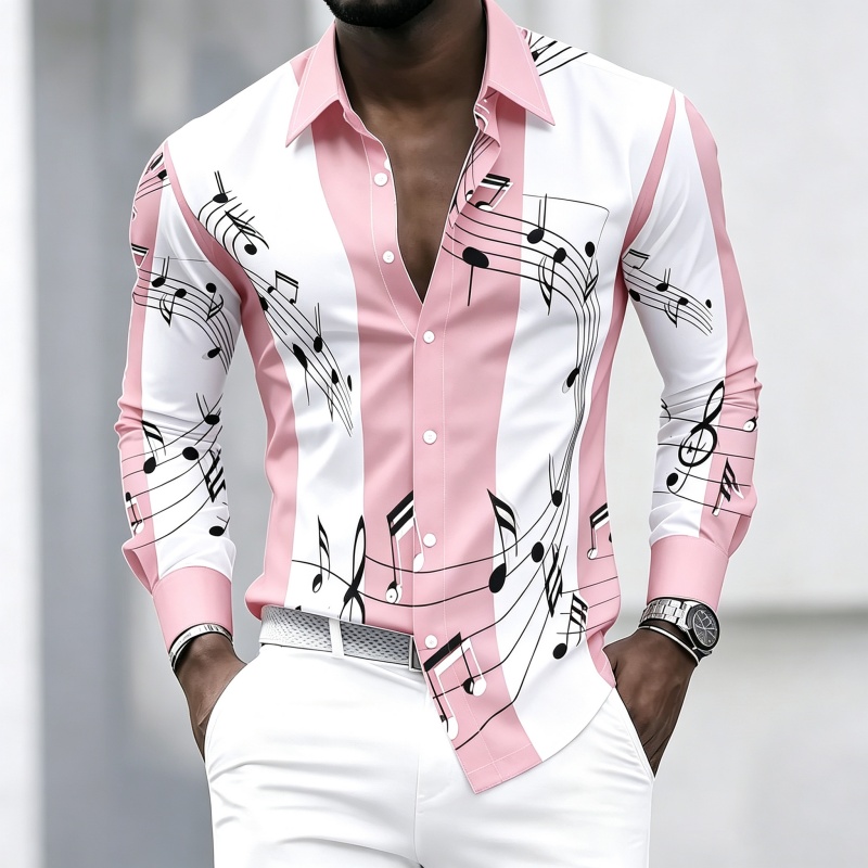 Camicia da uomo con colletto e - Music recensione e prezzo