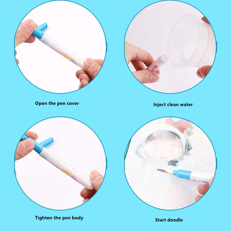 Vendita calda riutilizzabile m - Reusable Water Magic Coloring Book recensione e prezzo