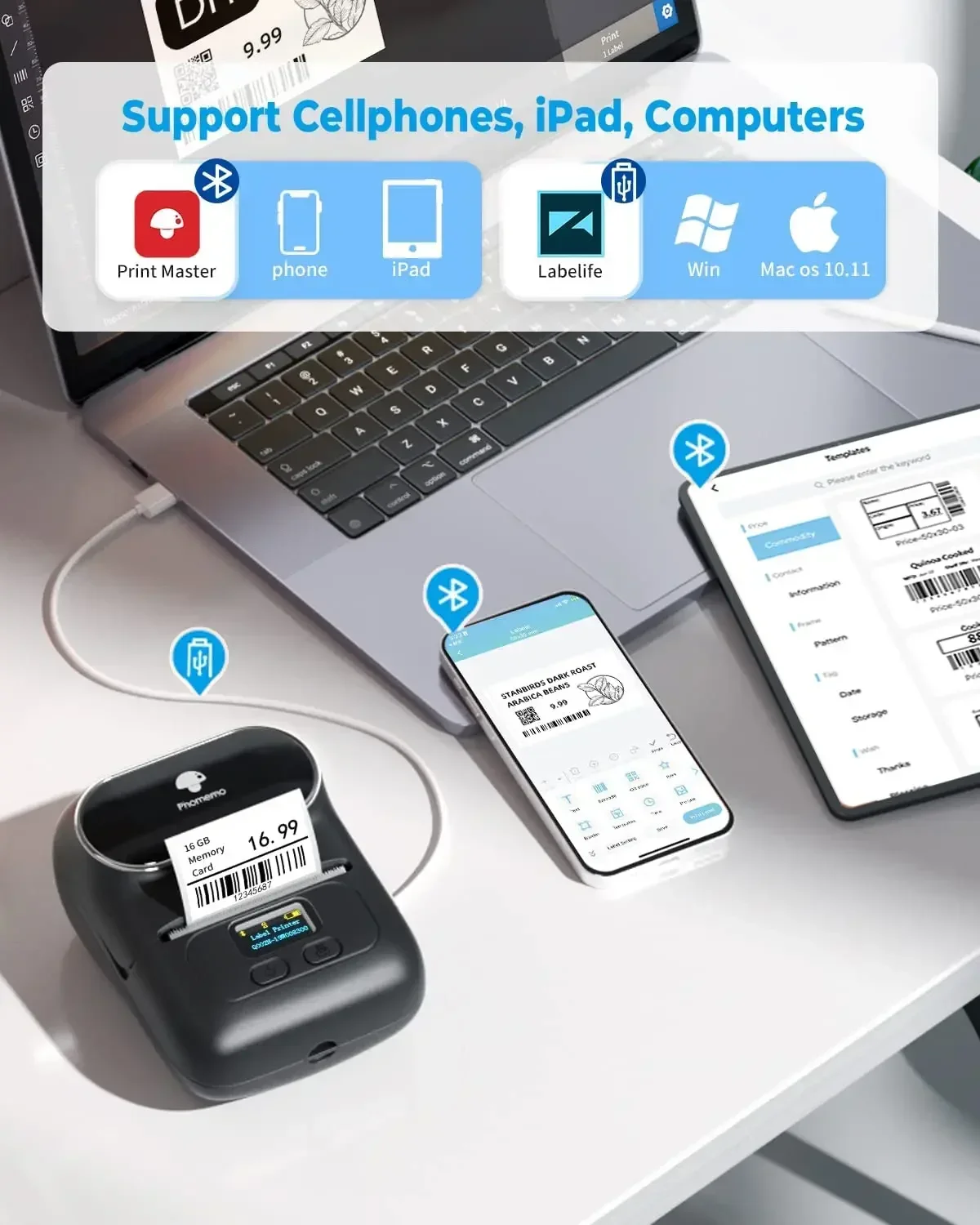 Phomemo M110 Mini stampante po - Mini Pocket Thermal Printer Paper Roll recensione e prezzo