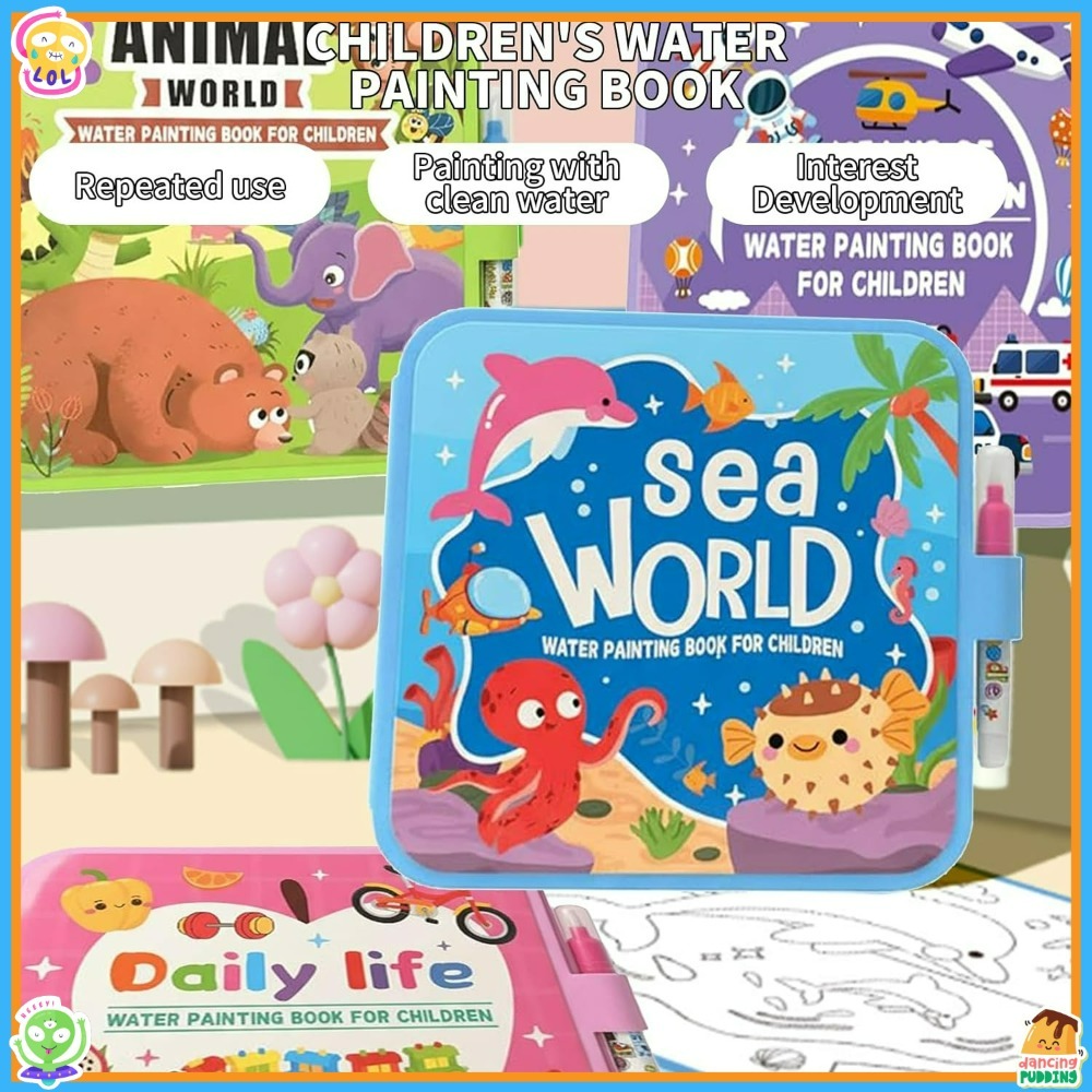 Set di libri da colorare ad ac - Reusable Water Magic Coloring Book recensione e prezzo