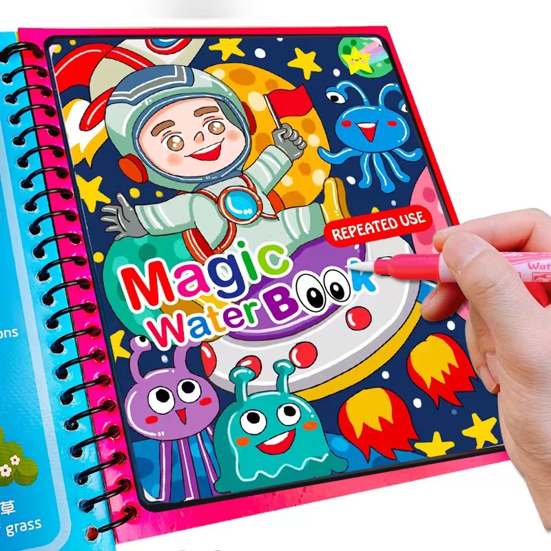 1 pz libro magico disegno ad a - Reusable Water Magic Coloring Book recensione e prezzo