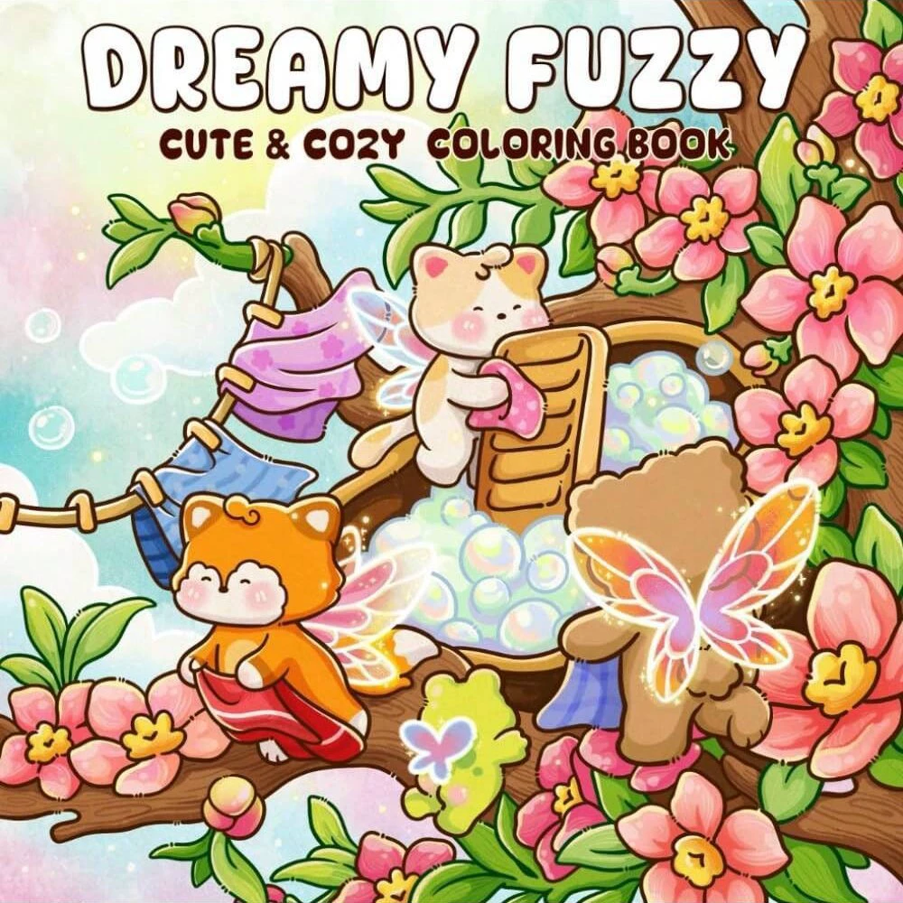 Libro da colorare Dreamy Fuzzy - Adult Coloring Book Stress Relief recensione e prezzo