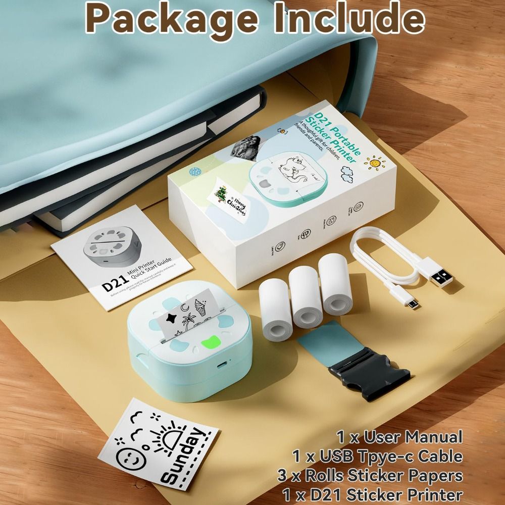 Mini stampante per adesivi con - Mini Pocket Thermal Printer Paper Roll recensione e prezzo