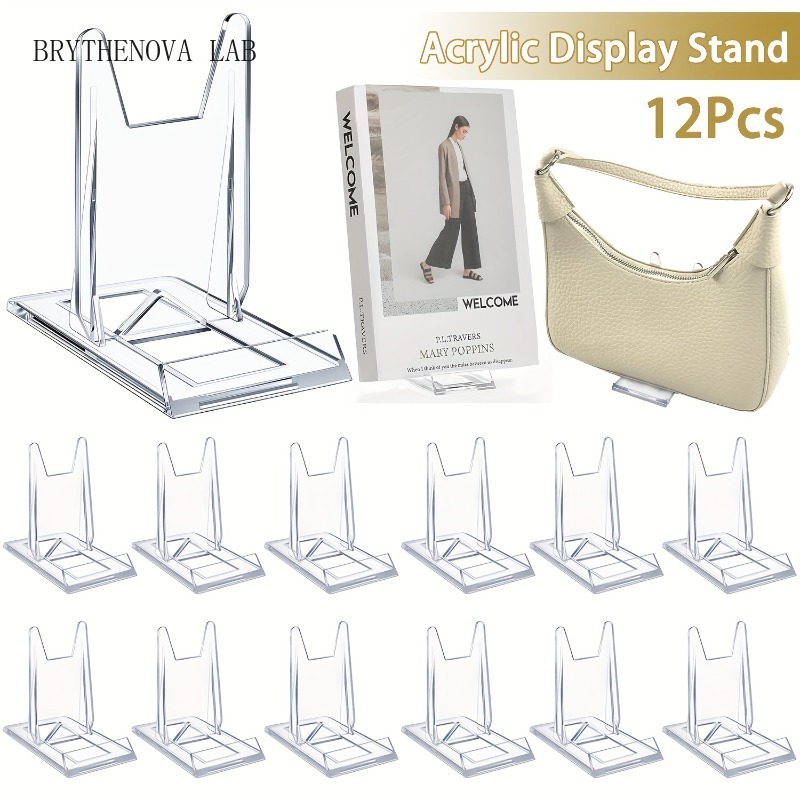 Set di 12 Supporti Espositivi  - Clear Acrylic Book Stand Holder recensione e prezzo