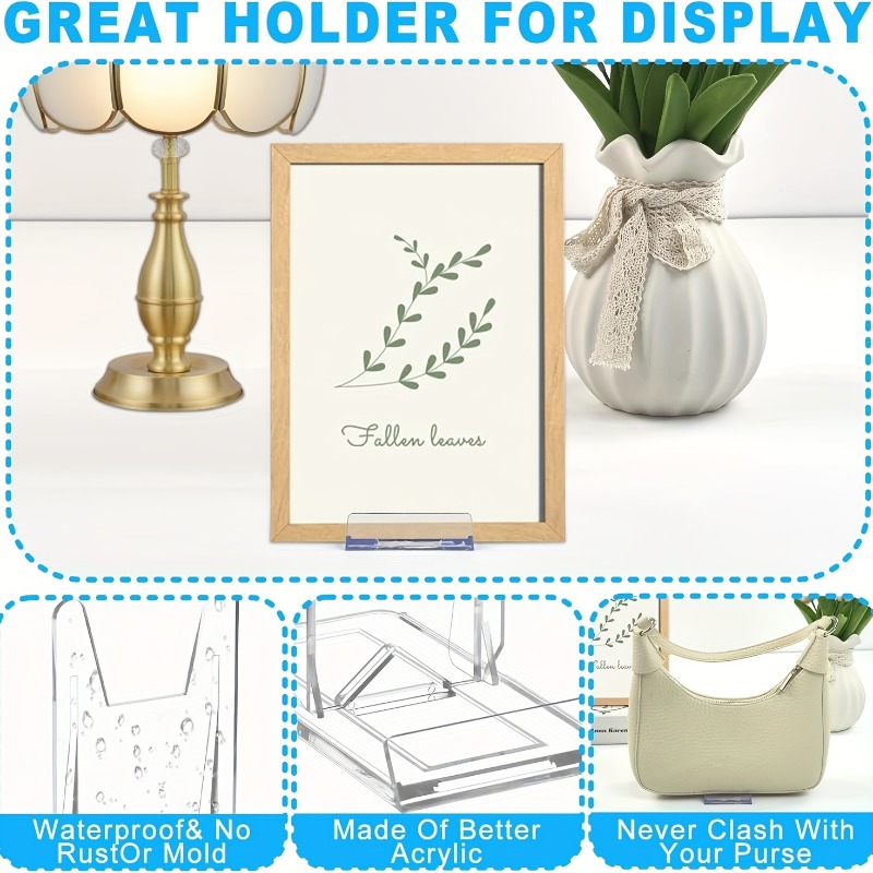 Set di 12 Supporti Espositivi  - Clear Acrylic Book Stand Holder recensione e prezzo