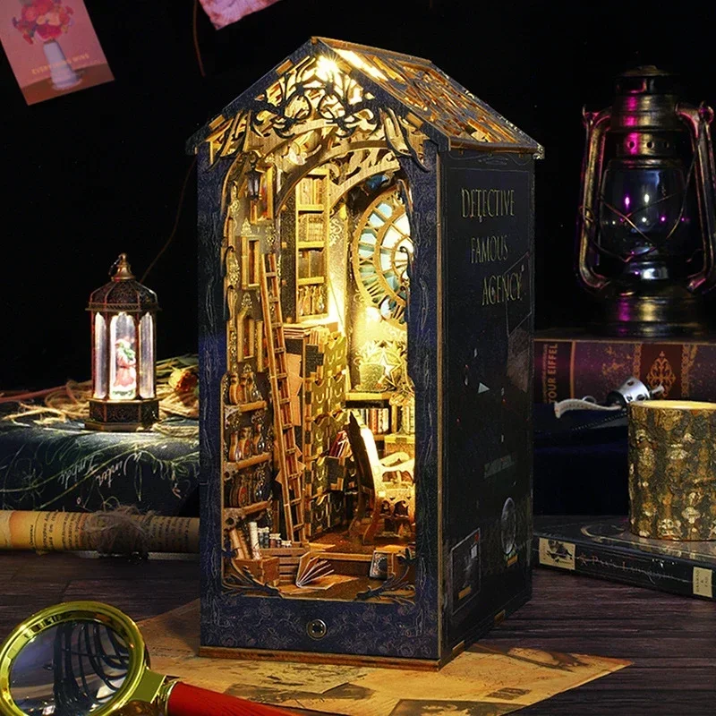 Kit Miniature Fai-da-te Retrò  - Diy Wooden Book Nook Kit Shelf Insert recensione e prezzo