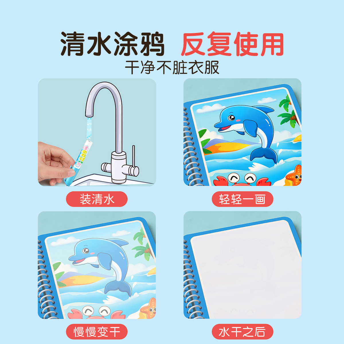 Libro Magico da Disegnare con  - Reusable Water Magic Coloring Book recensione e prezzo