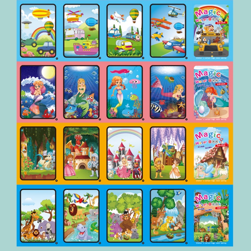 Libro da colorare riutilizzabi - Reusable Water Magic Coloring Book recensione e prezzo